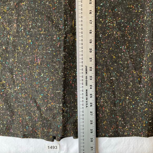 Snyder - Craft Women Below Knee Linen Pencil Skirt size M, Dark Gray & Colorful - Picture 4 of 10